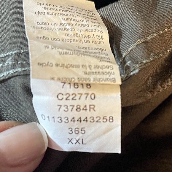 Chaps Long Sleeve Button Up Shirt Men's XXL Gray Utility Pockets - Picture 9 of 9